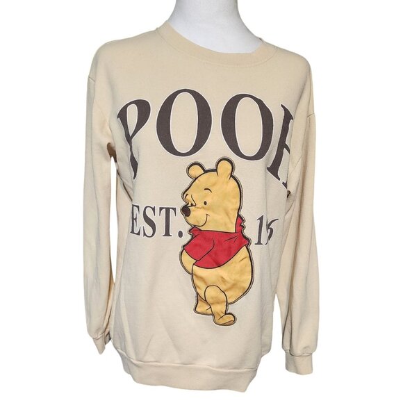 Y2K Disney Winnie The Pooh Sweatshirt 1966 Graphic  Pullover Crewneck Size S - Picture 1 of 6